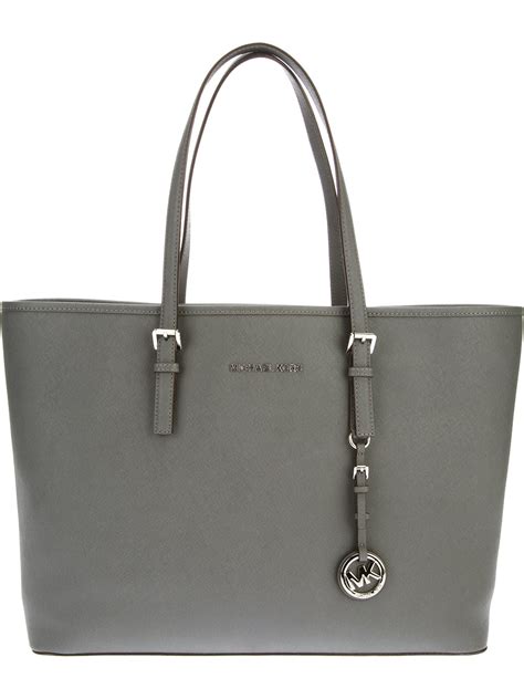 michael kors tote bag grey|Michael Kors white backpack purse.